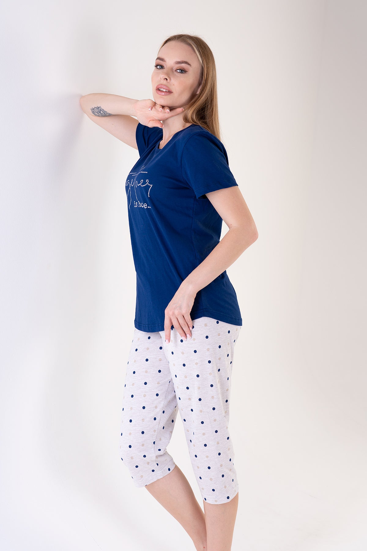 KADIN P.SUPREM O YAKA KISA KOL ETEGI OVAL KAPRI TAKIM