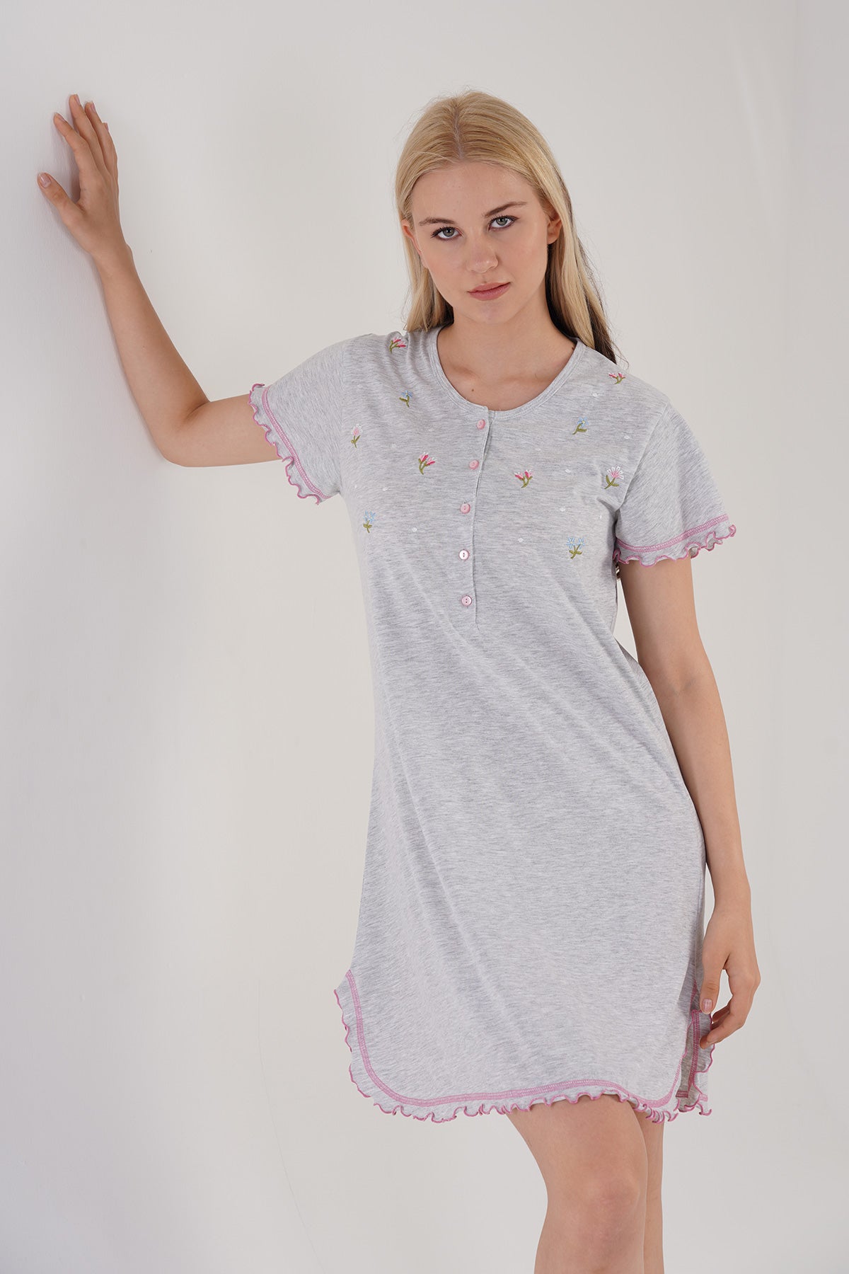 KADIN P.SUPREM PATLI KISA KOL ETEGI OVAL BIBILALI TUNIK