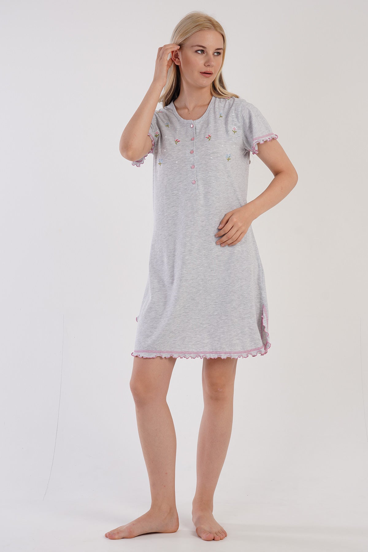 KADIN P.SUPREM PATLI KISA KOL ETEGI OVAL BIBILALI TUNIK