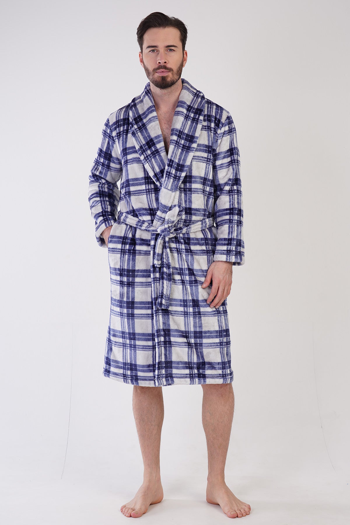 ERKEK SOFT SAL YAKA UZUN KOL CEPLI SABAHLIK