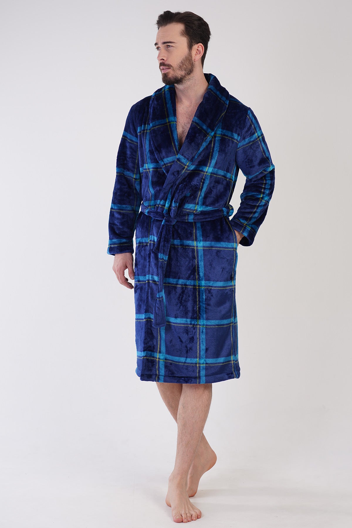 ERKEK SOFT SAL YAKA UZUN KOL CEPLI SABAHLIK