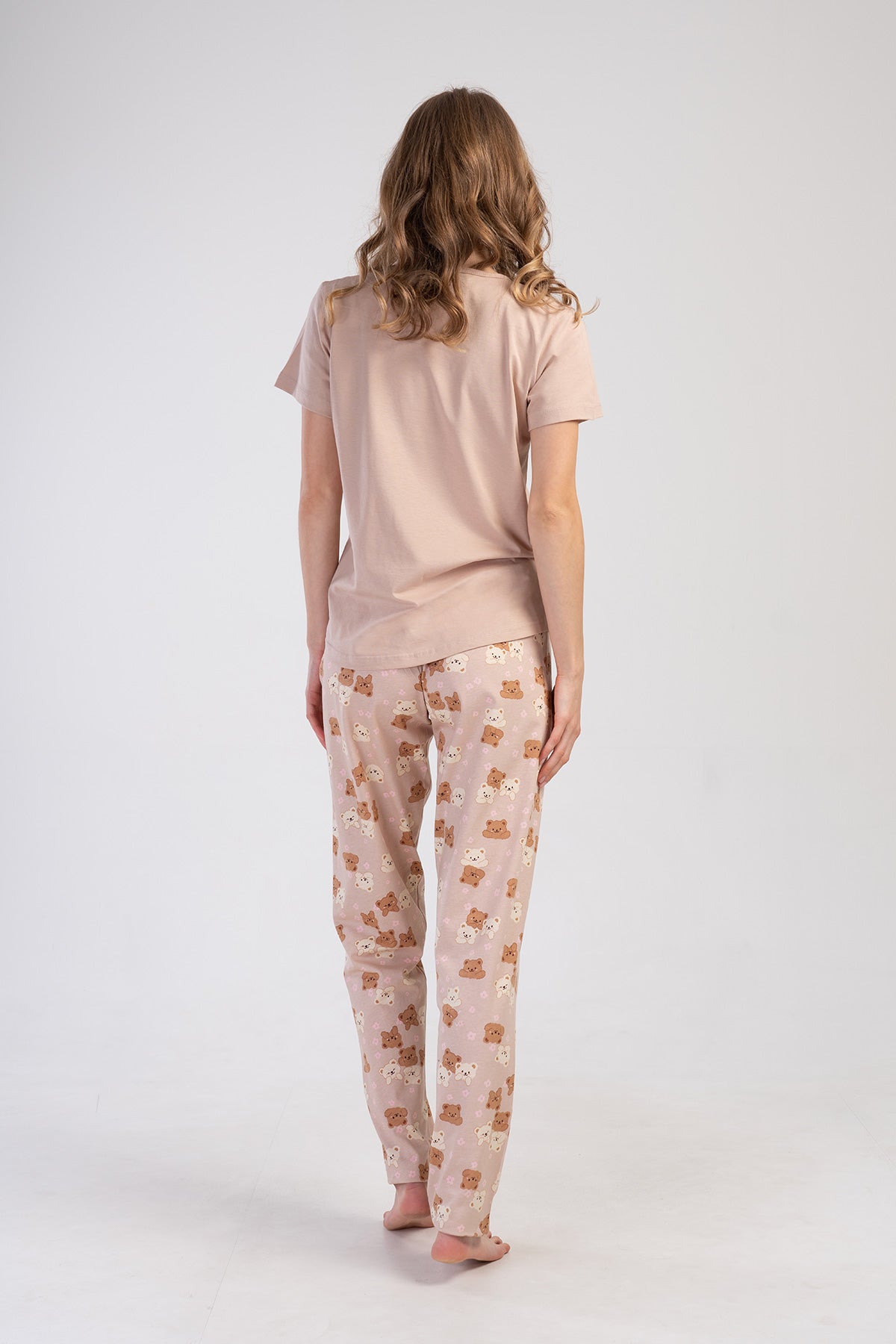 KADIN P.SUPREM O YAKA KISA KOL ETEGI OVAL PIJAMA TAKIM