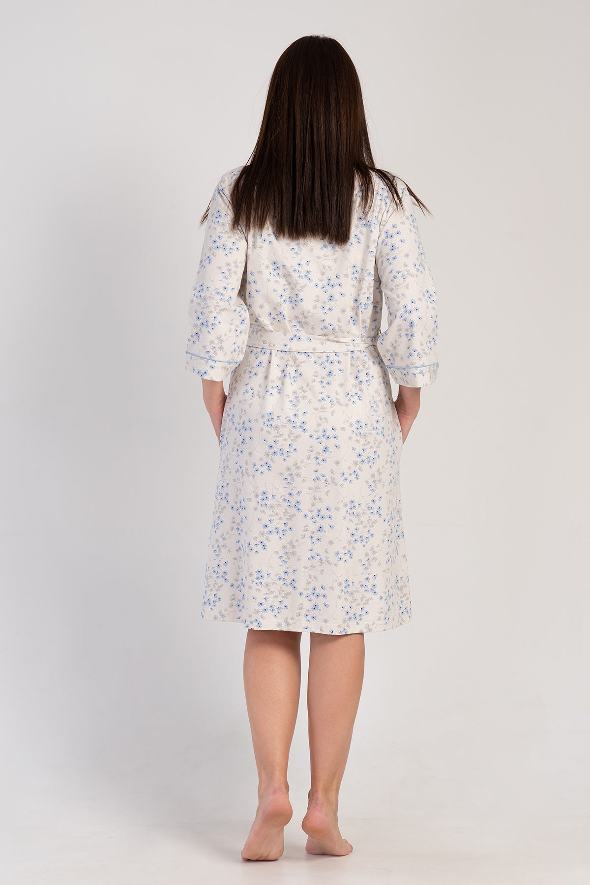 Woman Big Size Supreme Ecru Dressing Gown