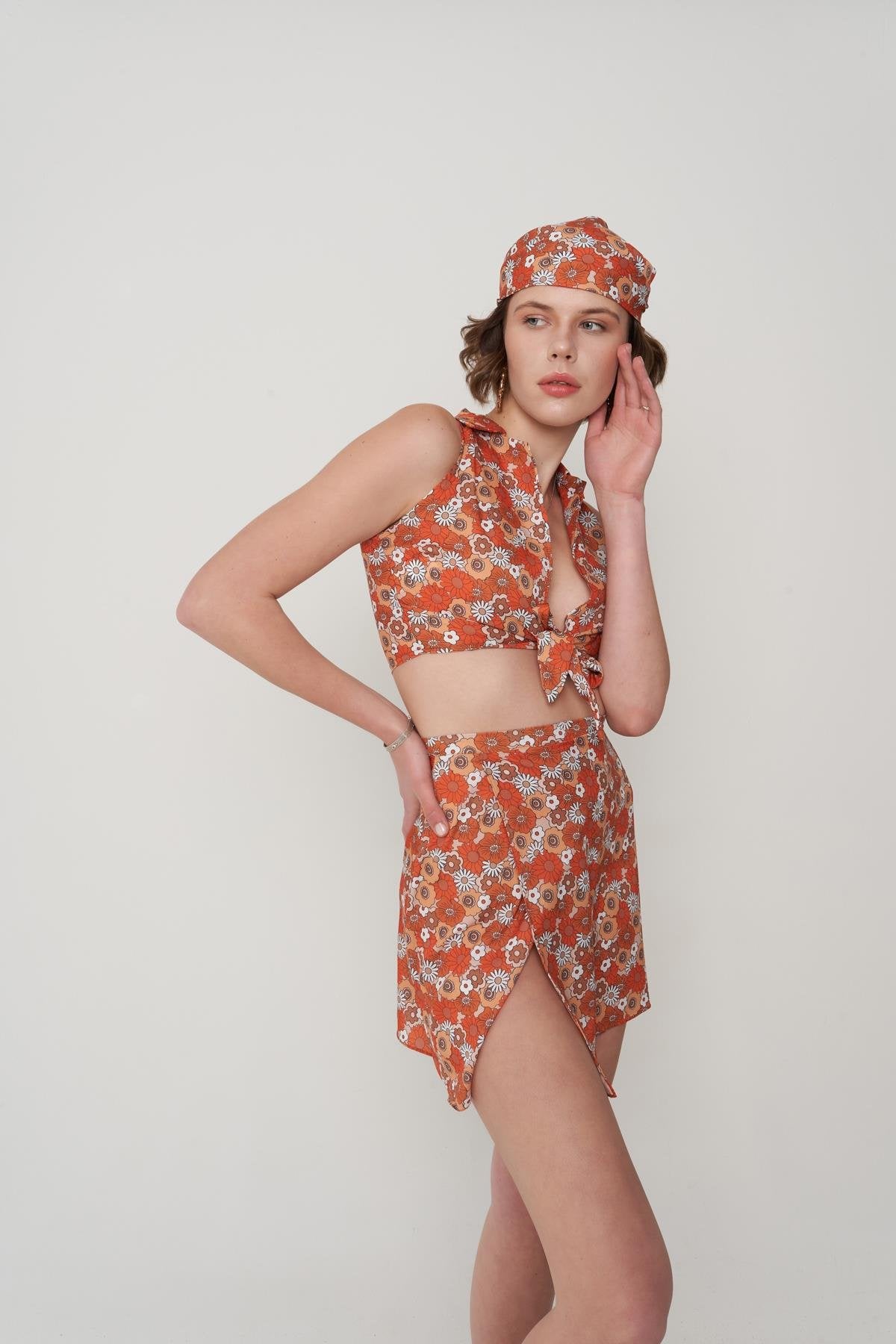 Alt Üst Bandanalı Efila Takım Turuncu