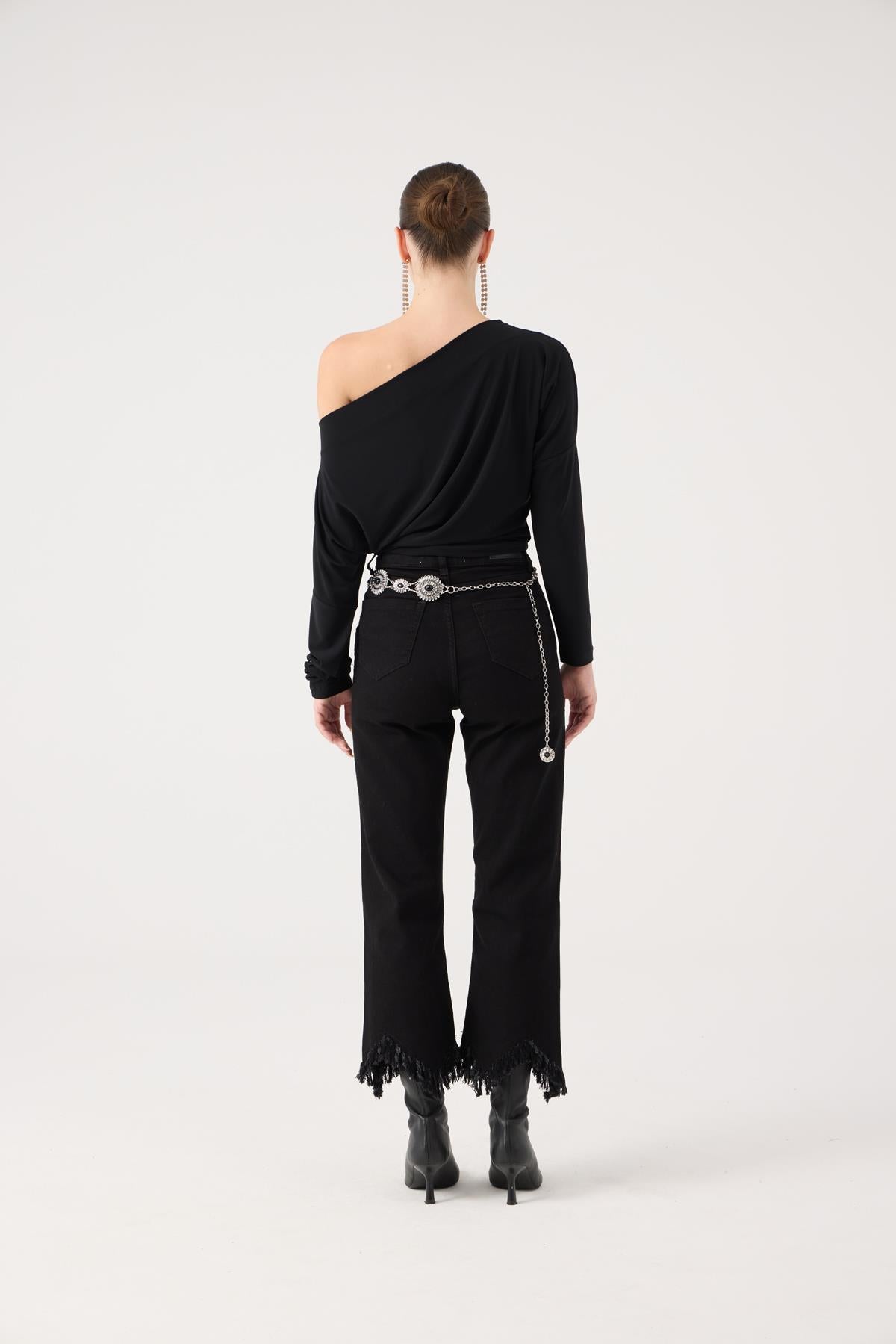 Swan Jean Pantolon Siyah