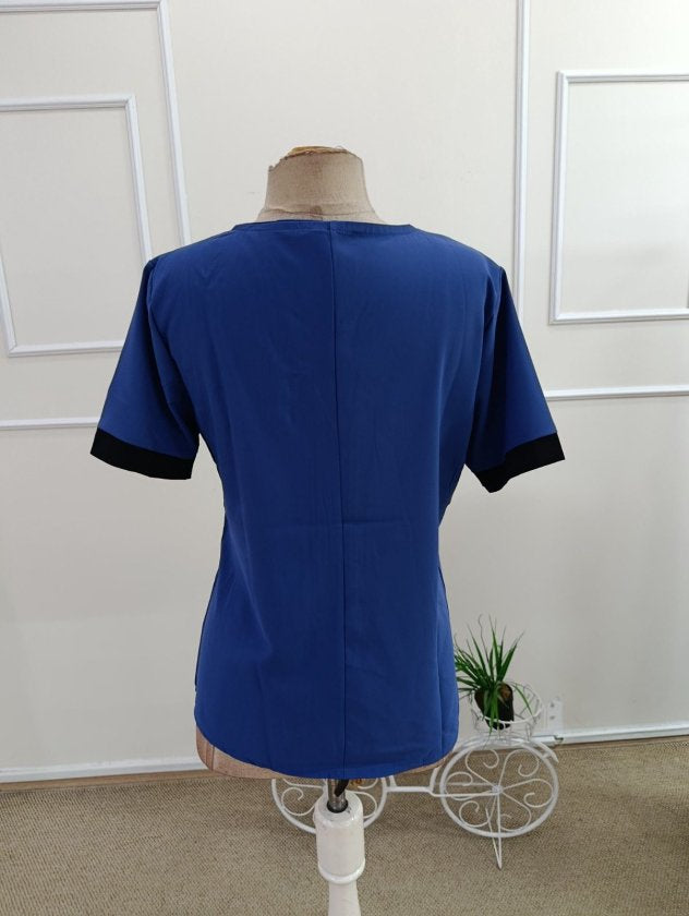 Kadın Kısa Kollu Asımetrik Yaka Detaylı Düğmeli Dubai Bluz, 35799