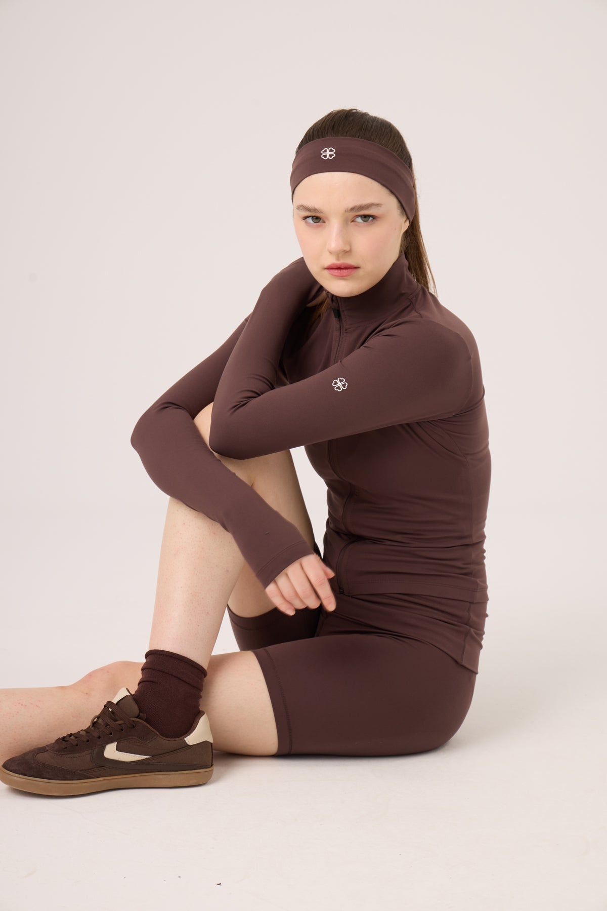 Parmak Detaylı Fermuarlı Fabiola Ceket Kahve