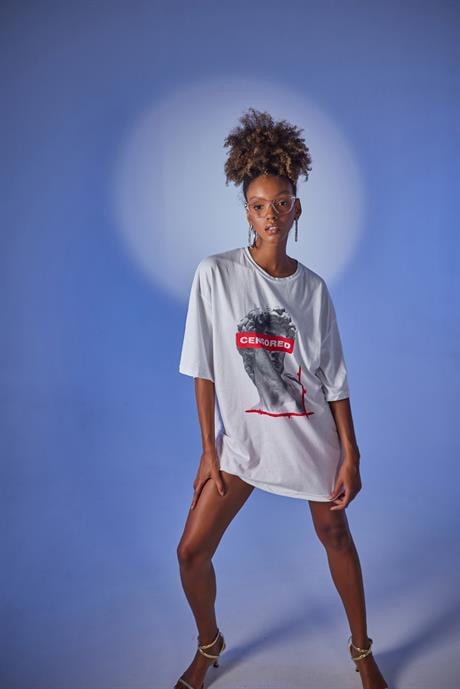 Censored T-Shirt Beyaz