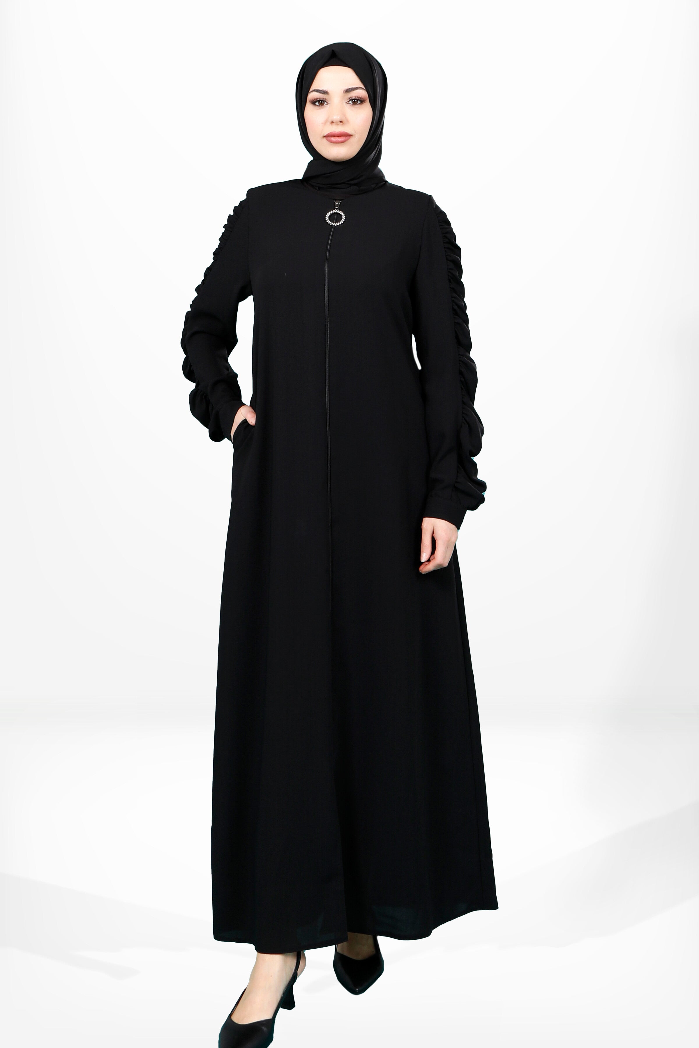 3909 Kolu Büzgülü Ferace