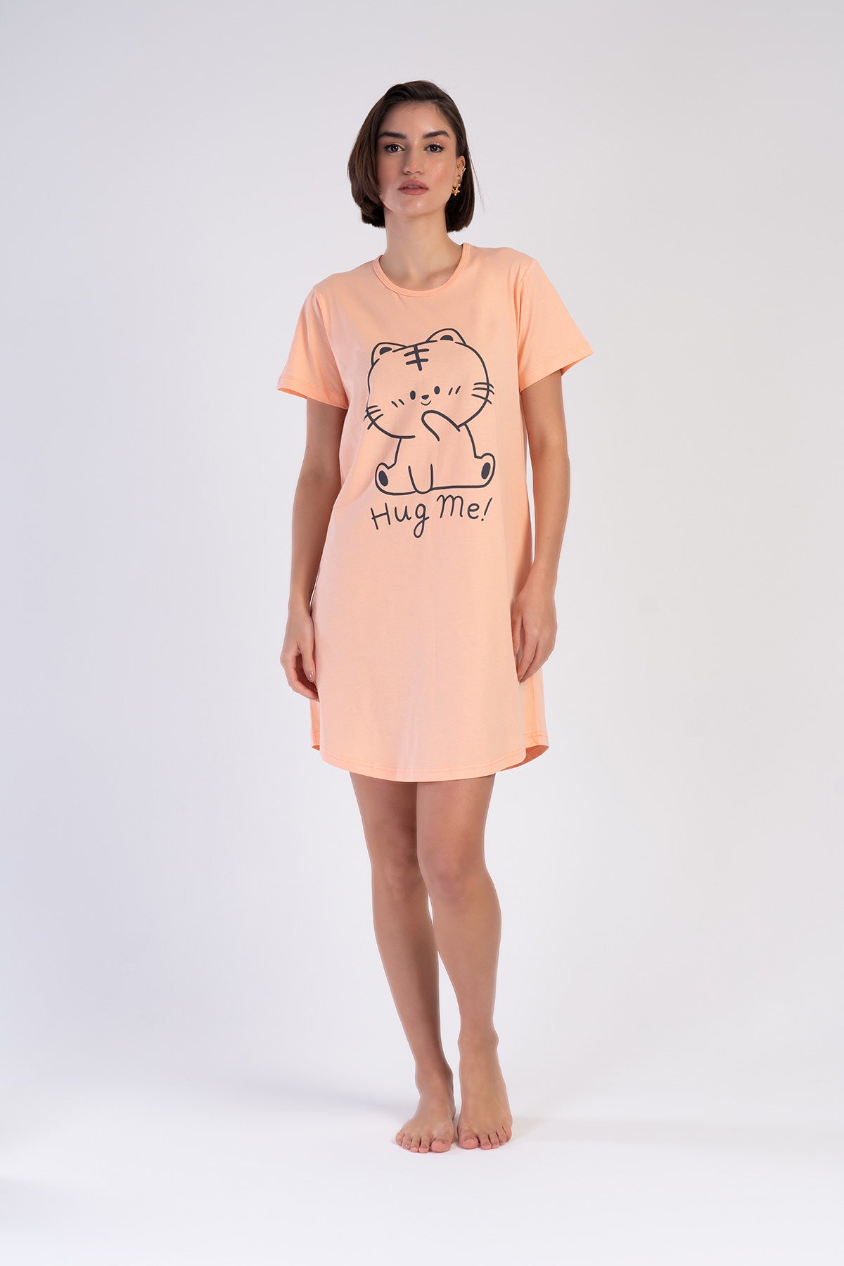 KADIN P.SUPREM O YAKA KISA KOL ETEGI OVAL TUNIK