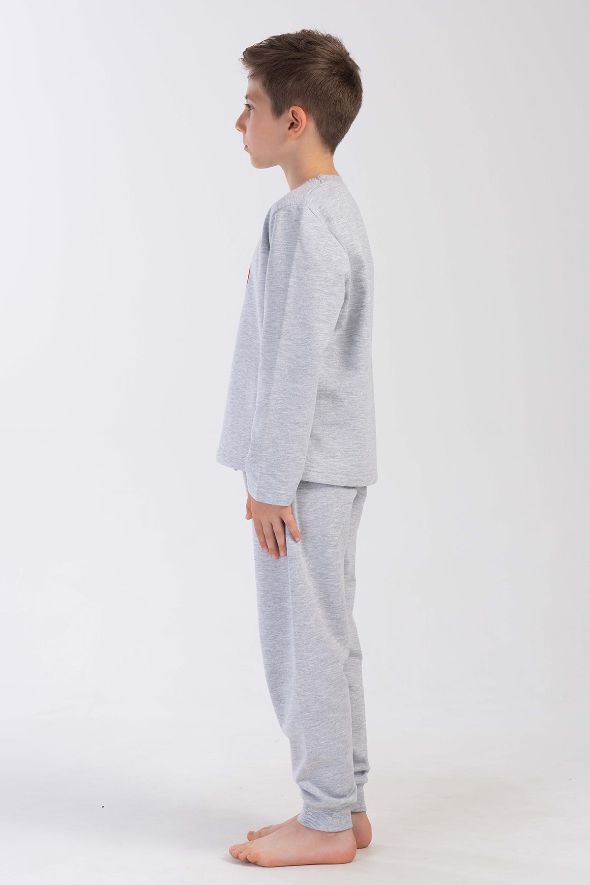 ERKEK COCUK 2IPLIK O YAKA UZUN KOL MANSETLI PIJAMA TAKIM(9-10/15-16)