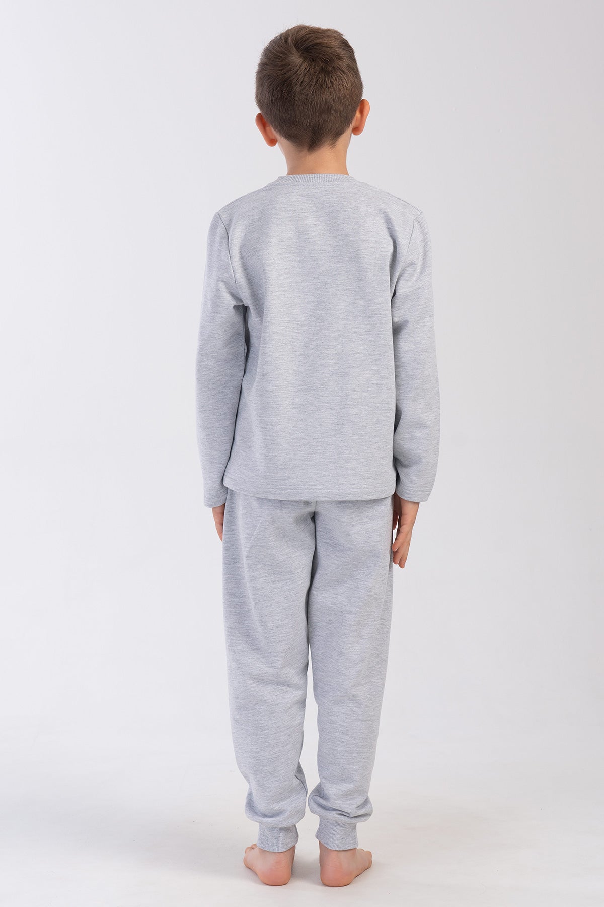 ERKEK COCUK 2IPLIK O YAKA UZUN KOL MANSETLI PIJAMA TAKIM(9-10/15-16)