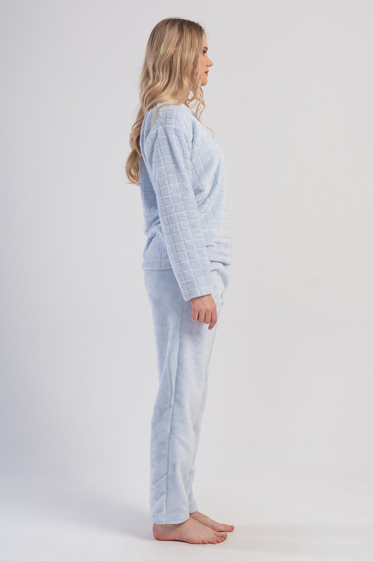 KADIN J.ULTRASOFT V YAKA UZUN KOL CEPLI PIJAMA TAKIM