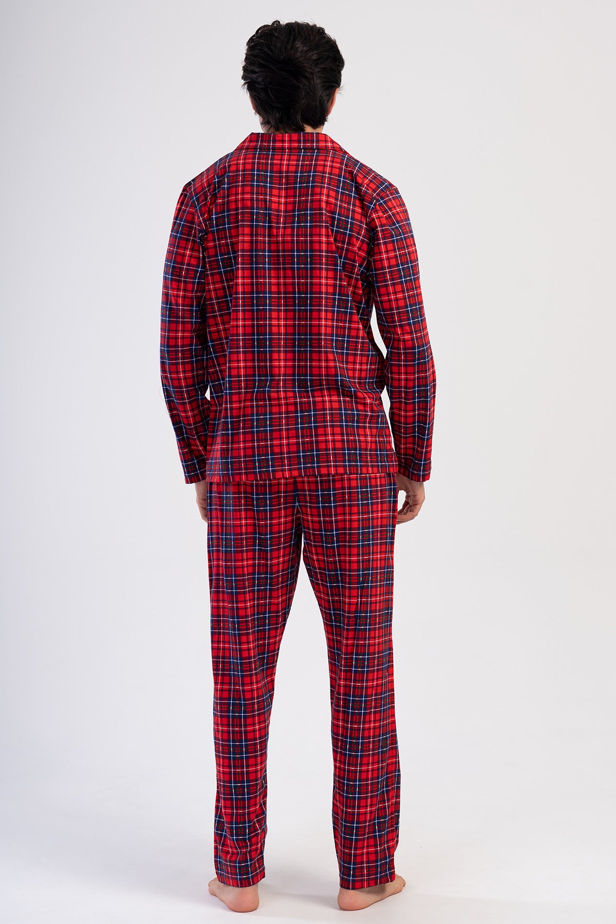 Man Supreme Red Plaid Pyjama Set