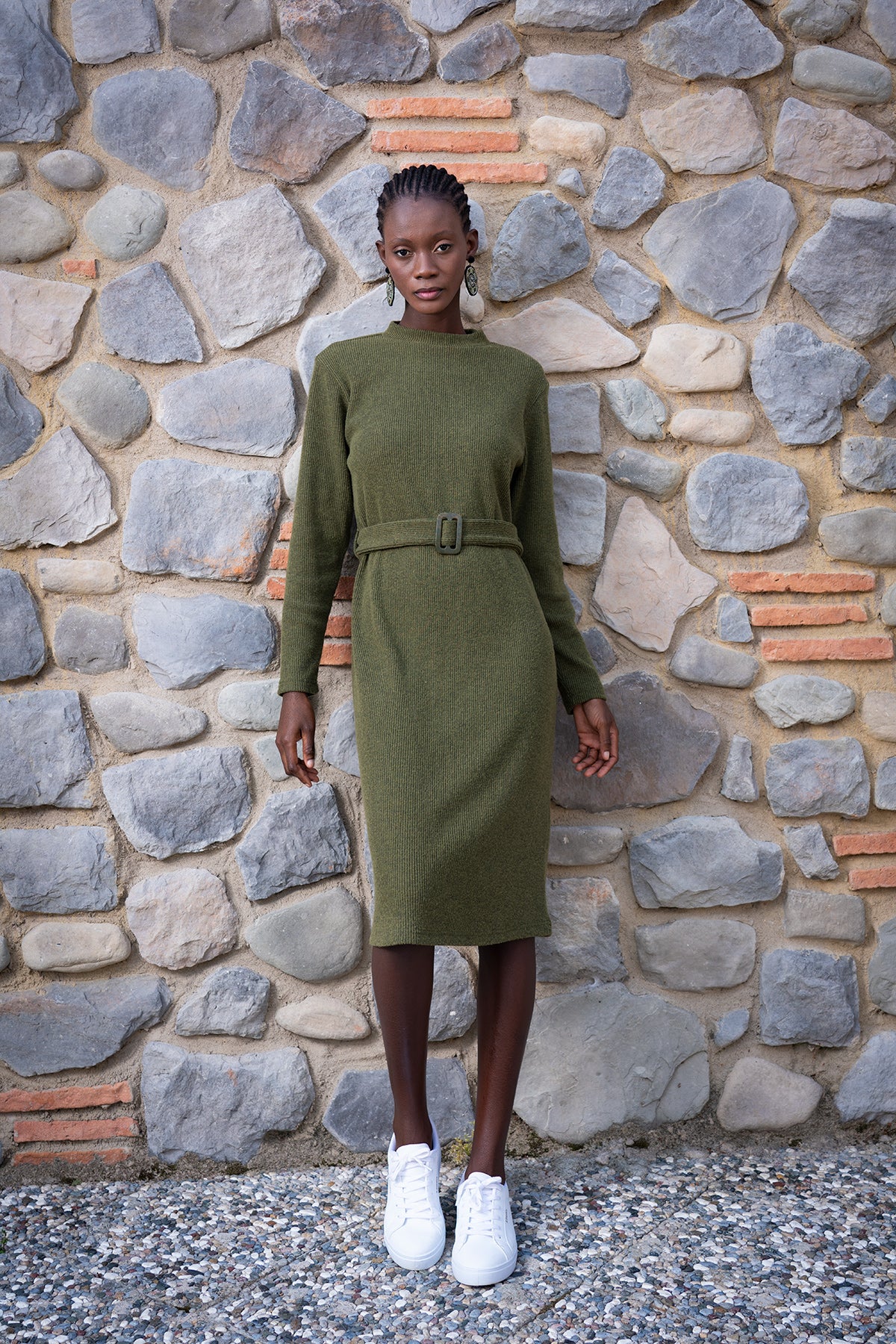 KADIN LYC KASKORSE YARI BALIKCI YAKA UZUN KOL STREC ELBISE