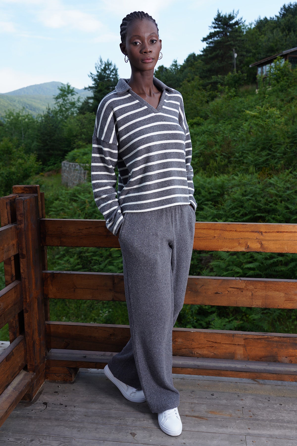 Woman Lycra Willa Line Pant Set