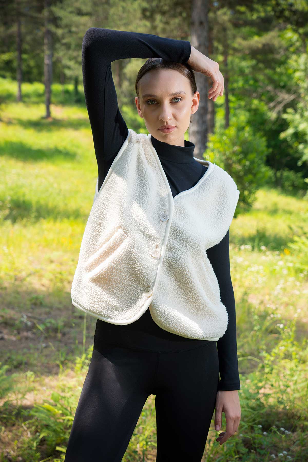 KADIN WELSOFT ETEGI OVAL CEPLI YELEK