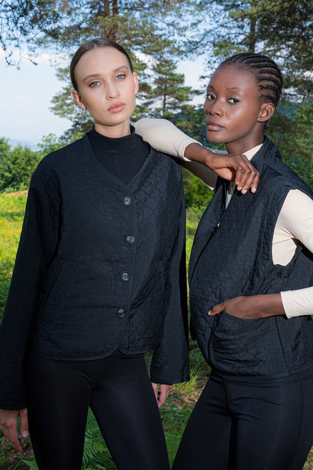 KADIN KAPITONE UZUN KOL ETEGI OVAL CEPLI MONT