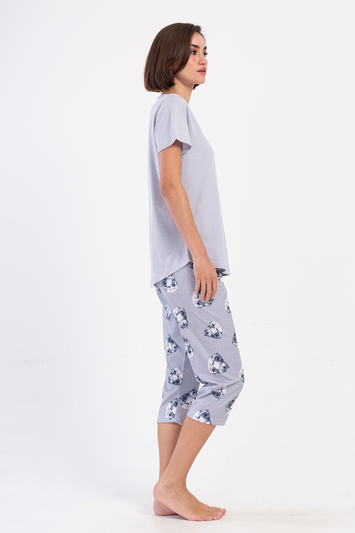 KADIN P.SUPREM O YAKA KISA KOL ETEGI OVAL KAPRI TAKIM