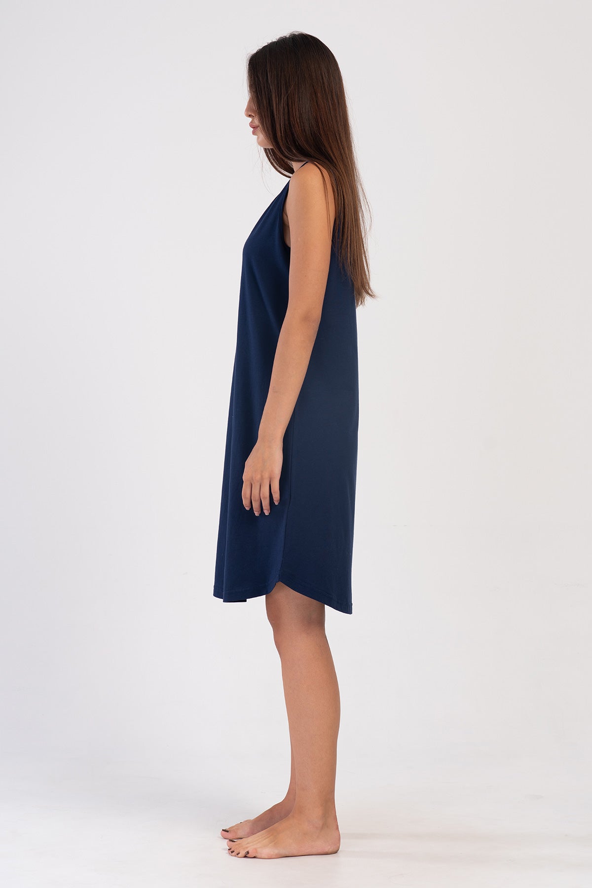 KADIN P.SUPREM O YAKA GENIS ASKILI ETEGI OVAL TUNIK