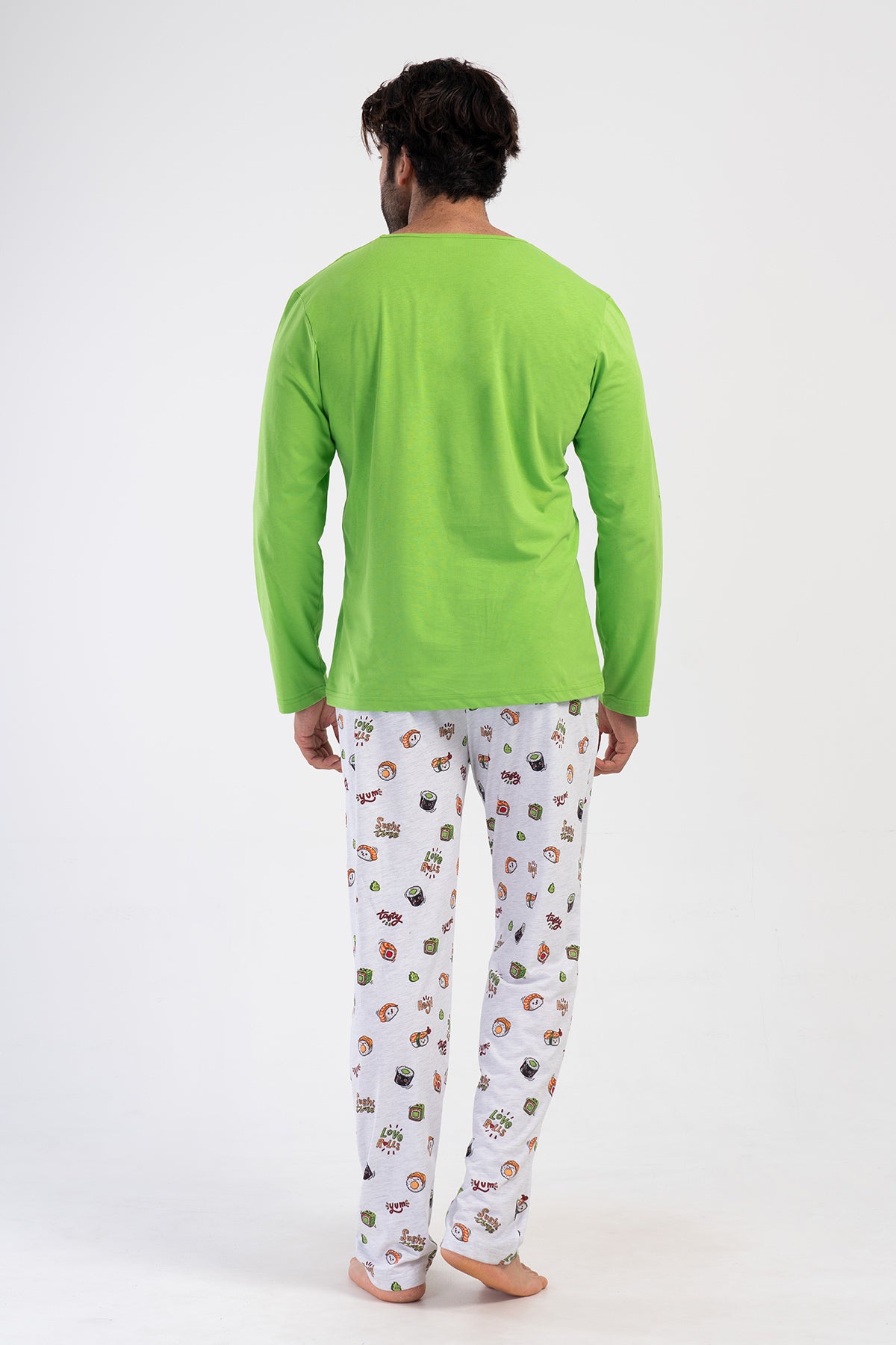 CEPLI ERKEK P.SUPREM O YAKA UZUN KOL PIJAMA TAKIM