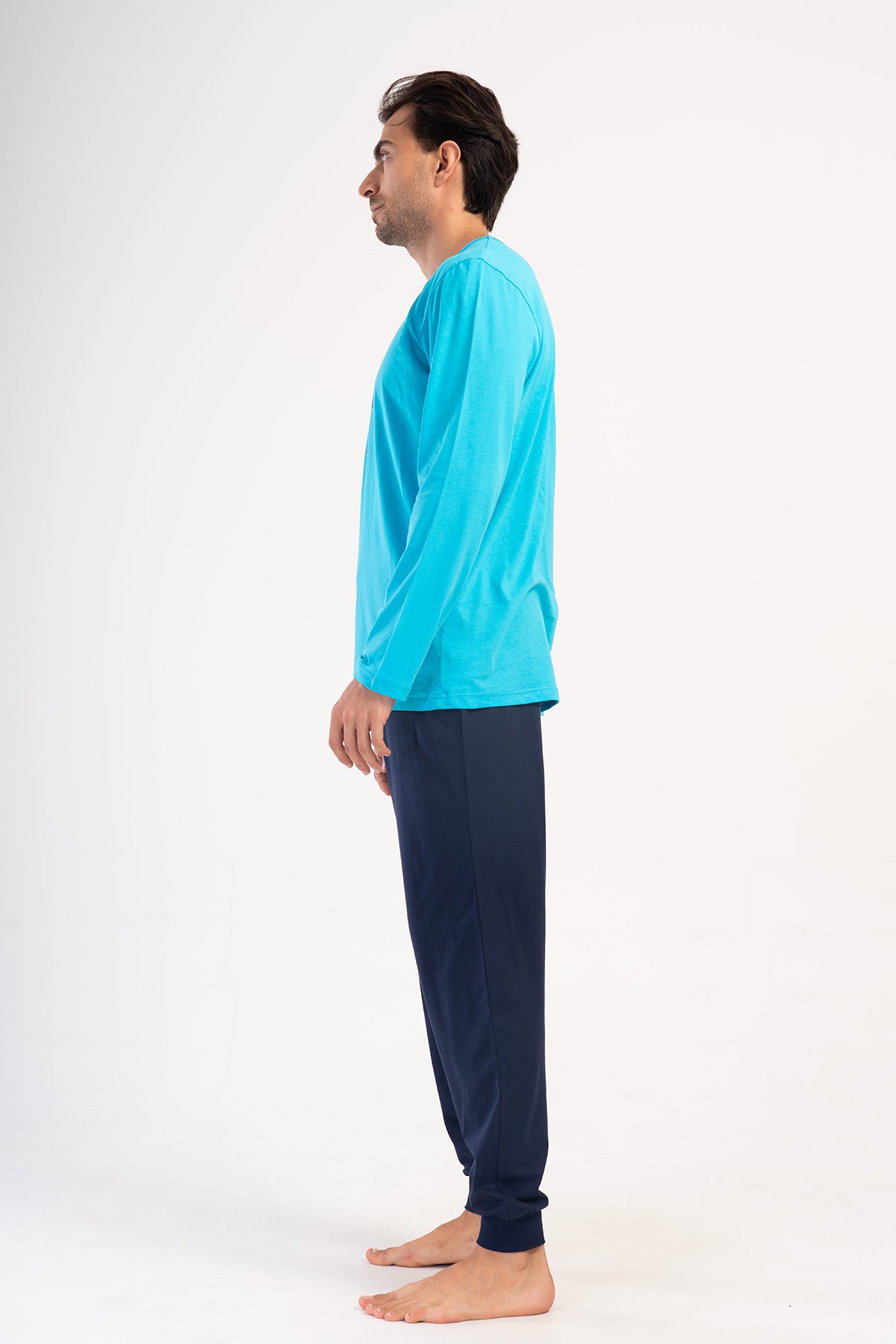 CEPLI ERKEK P.SUPREM XXL O YAKA UZUN KOL MANSETLI PIJAMA TAKIM