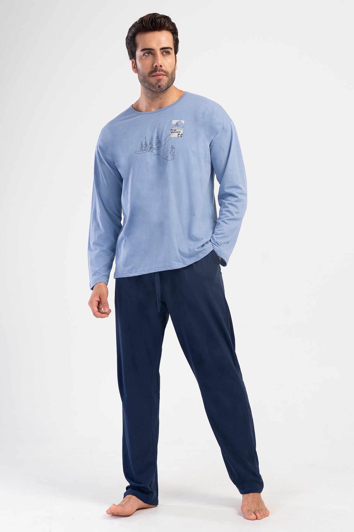 Man Supreme Big Size Tally Pyjama Set