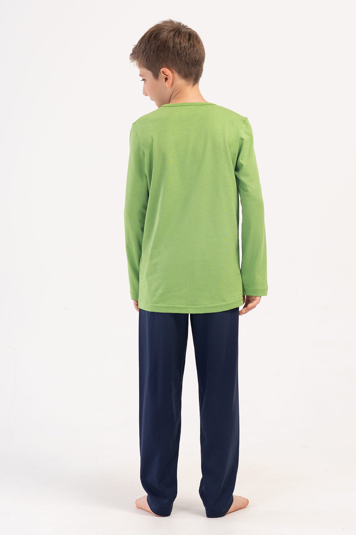 ERKEK COCUK P.SUPREM O YAKA UZUN KOL PIJAMA TAKIM(3-4/7-8)