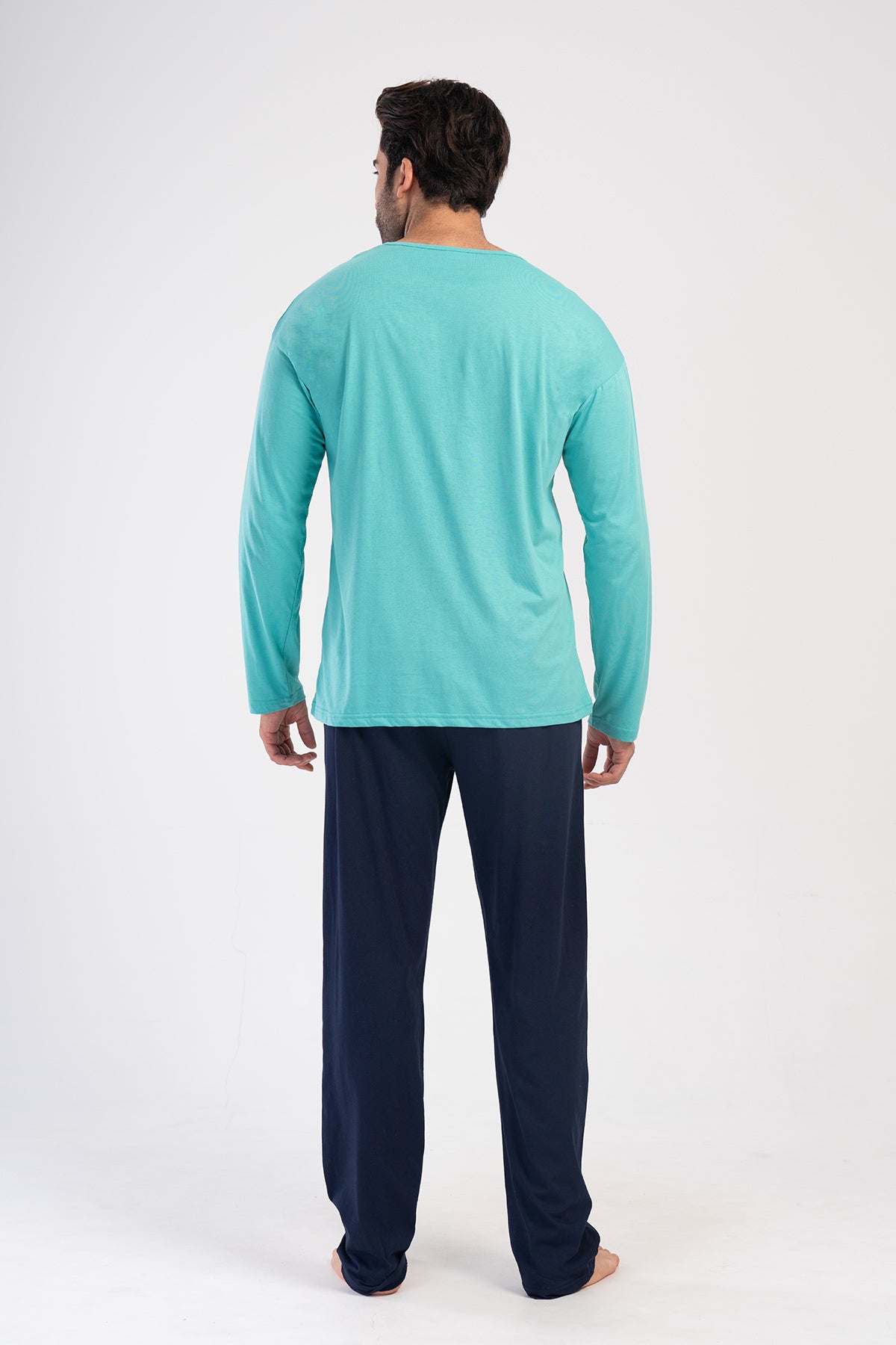 CEPLI ERKEK P.SUPREM O YAKA UZUN KOL PIJAMA TAKIM