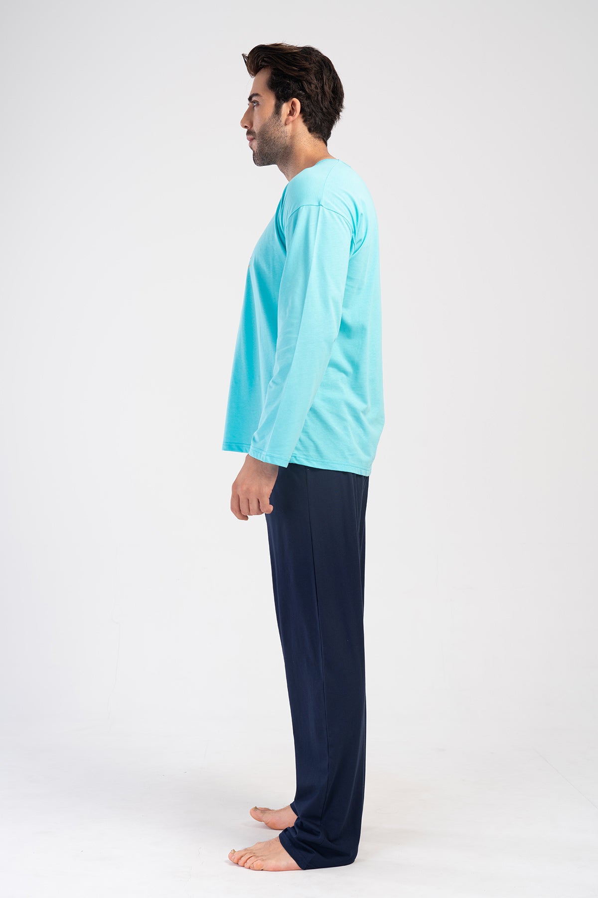 CEPLI ERKEK P.SUPREM O YAKA UZUN KOL PIJAMA TAKIM