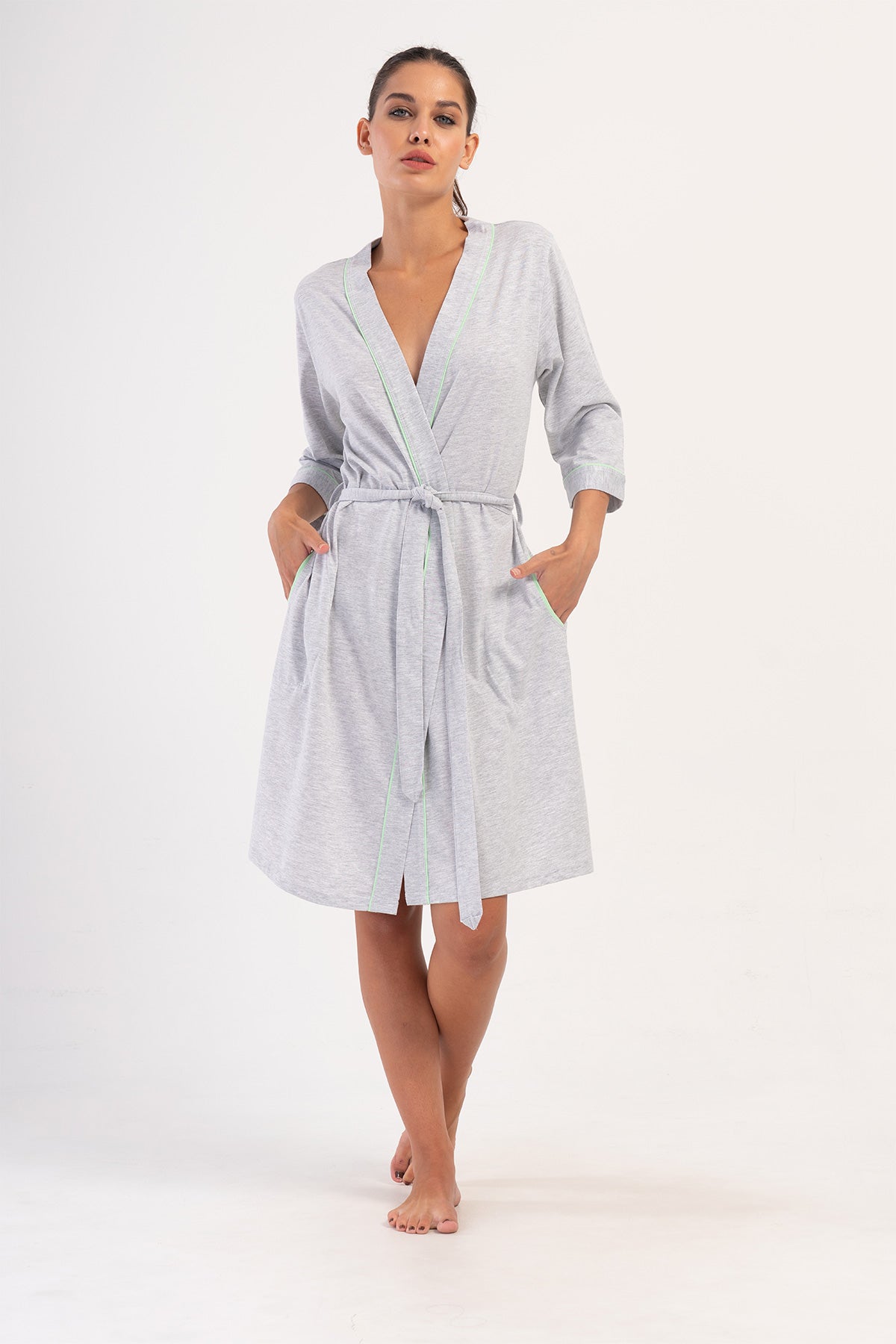 KADIN P.SUPREM 3/4KOL CEPLI TEK SABAHLIK