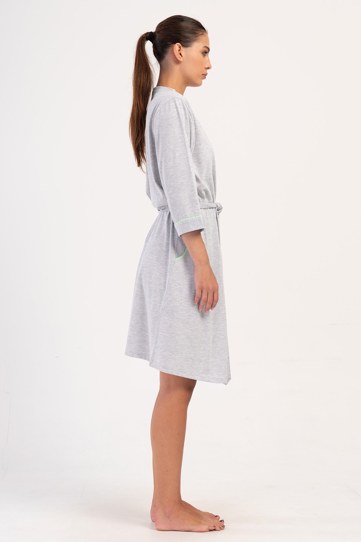 KADIN P.SUPREM 3/4KOL CEPLI TEK SABAHLIK