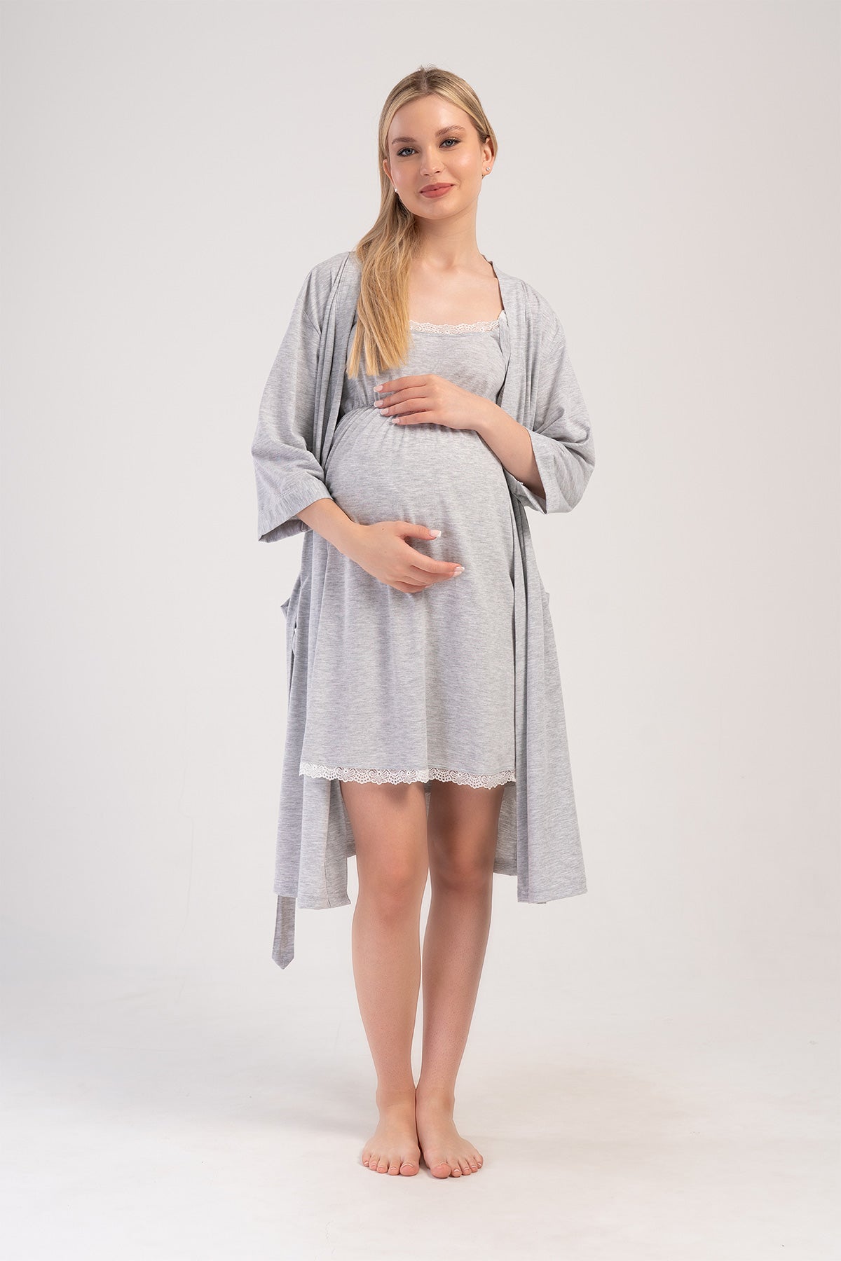 Woman Supreme Sweet Baby Pregnant Dressing Gown Set