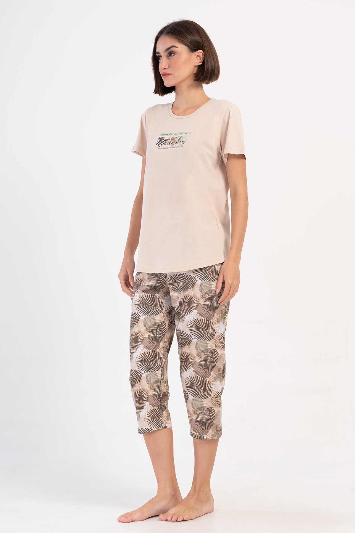 Woman Supreme Pine Capri Set