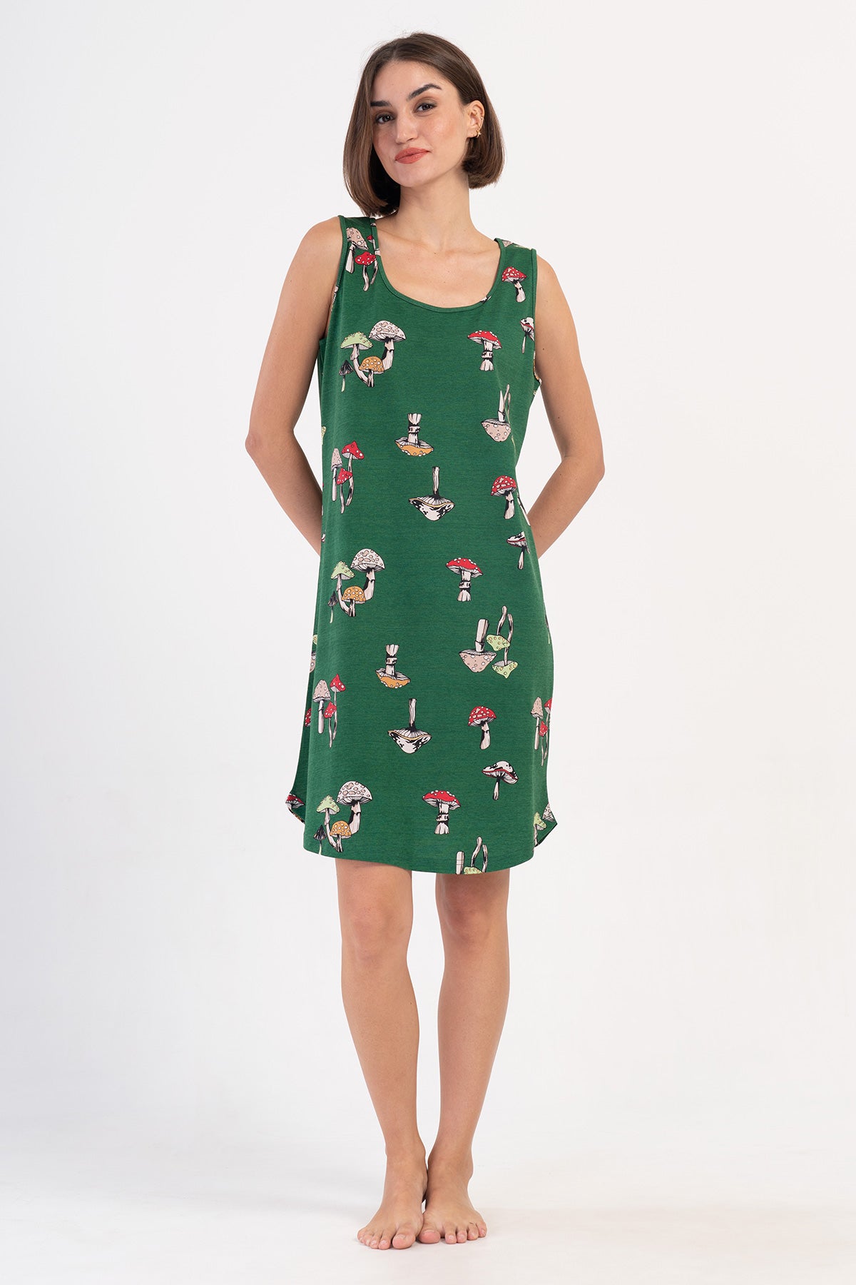 KADIN P.SUPREM KALIN ASKILI ETEGI OVAL TUNIK