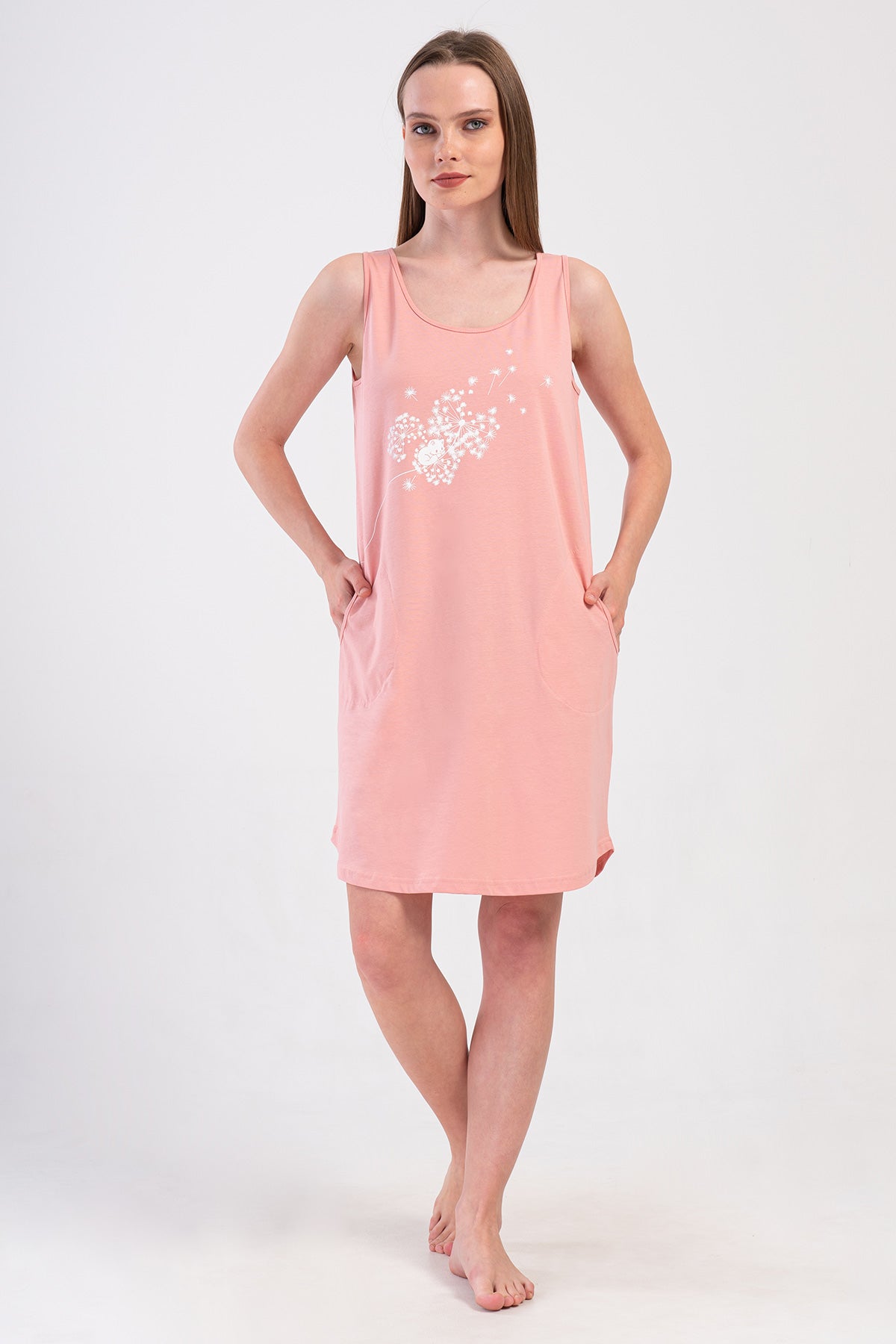 KADIN P.SUPREM GENIS ASKILI ETEGI OVAL CEPLI TUNIK