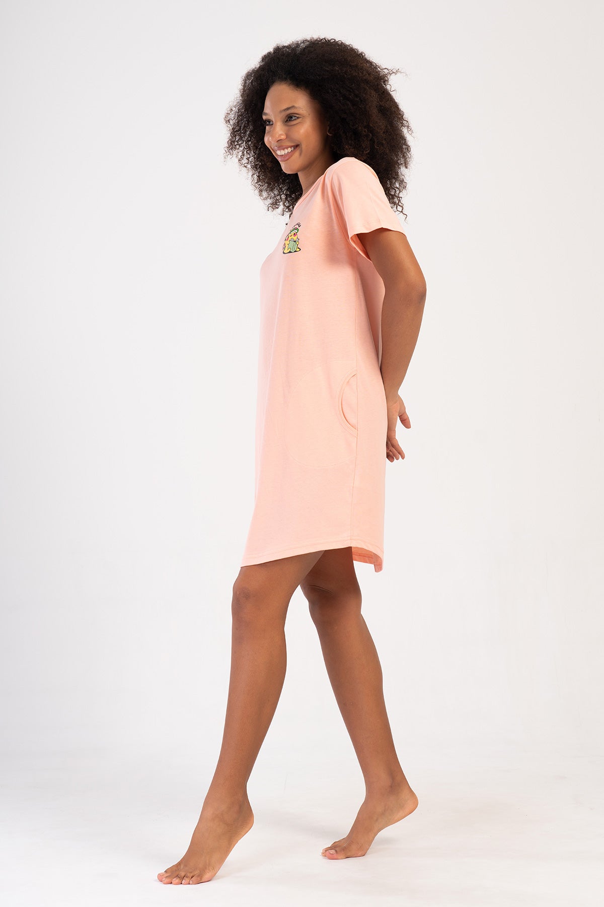 KADIN P.SUPREM O YAKA KISA KOL ETEGI OVAL CEPLI TUNIK