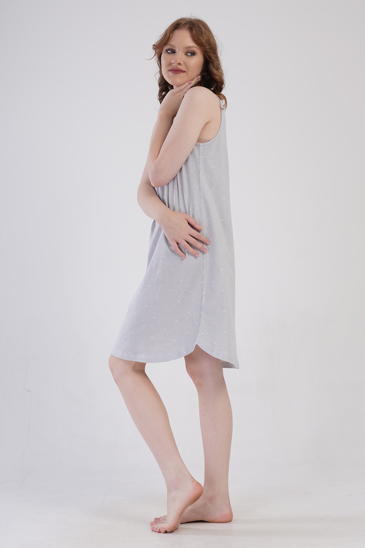 KADIN P.SUPREM GENIS ASKILI ETEGI OVAL TUNIK