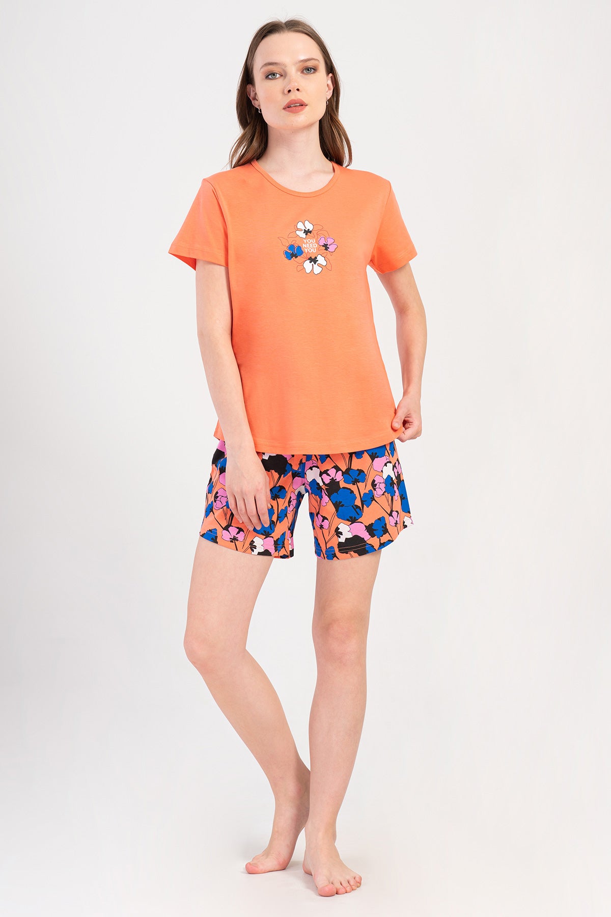 KADIN P.SUPREM O YAKA KISA KOL ETEGI OVAL SORT TAKIM