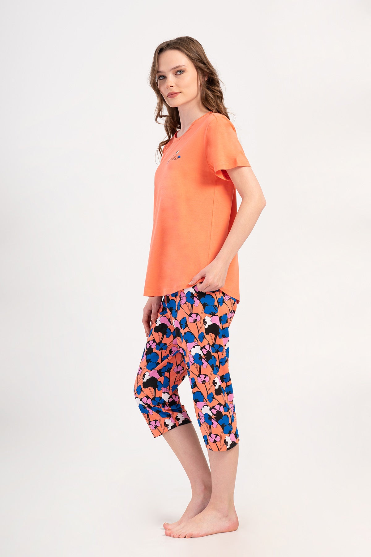 Woman Supreme Big Size Saqa Capri Set