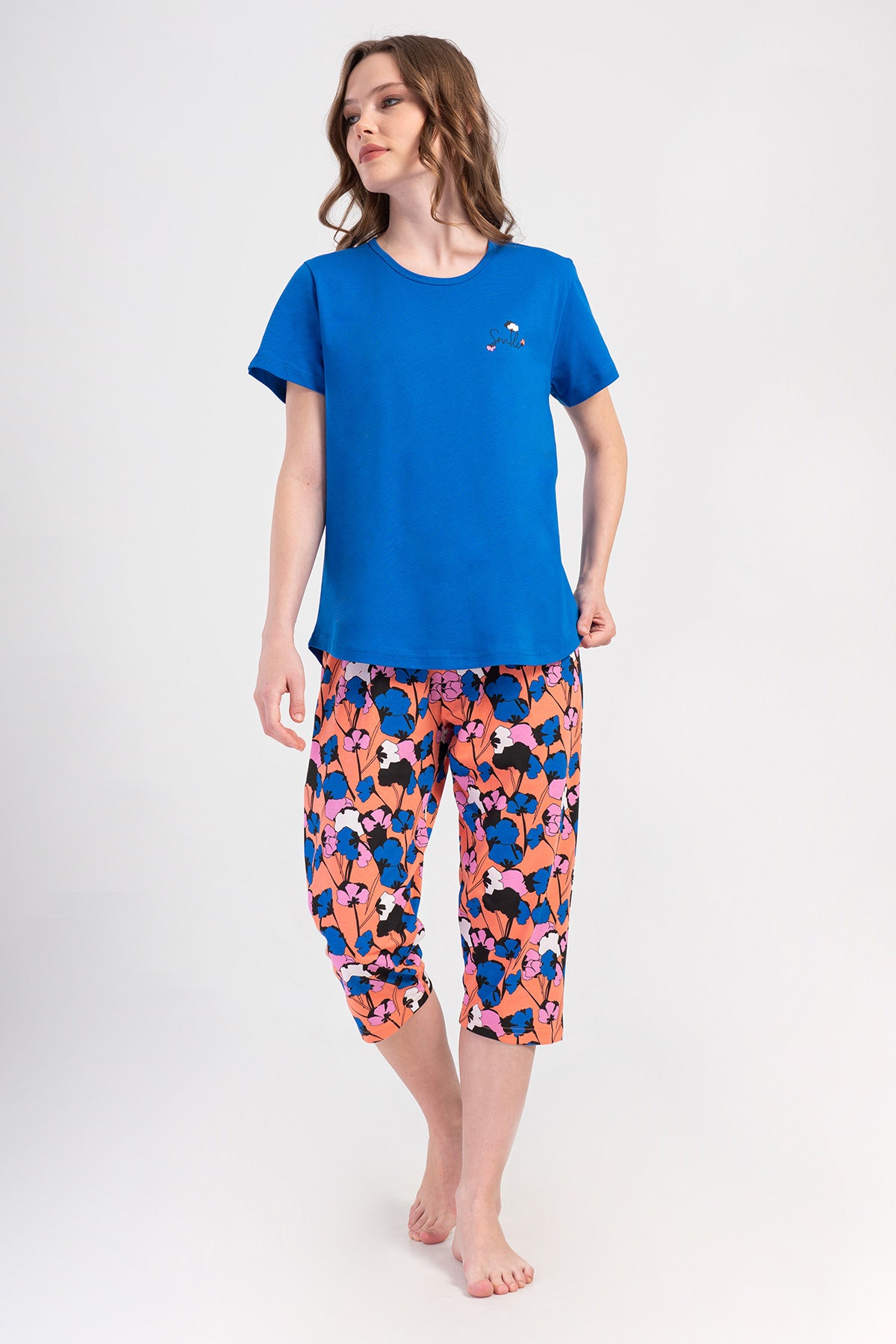 Woman Supreme Big Size Saqa Capri Set