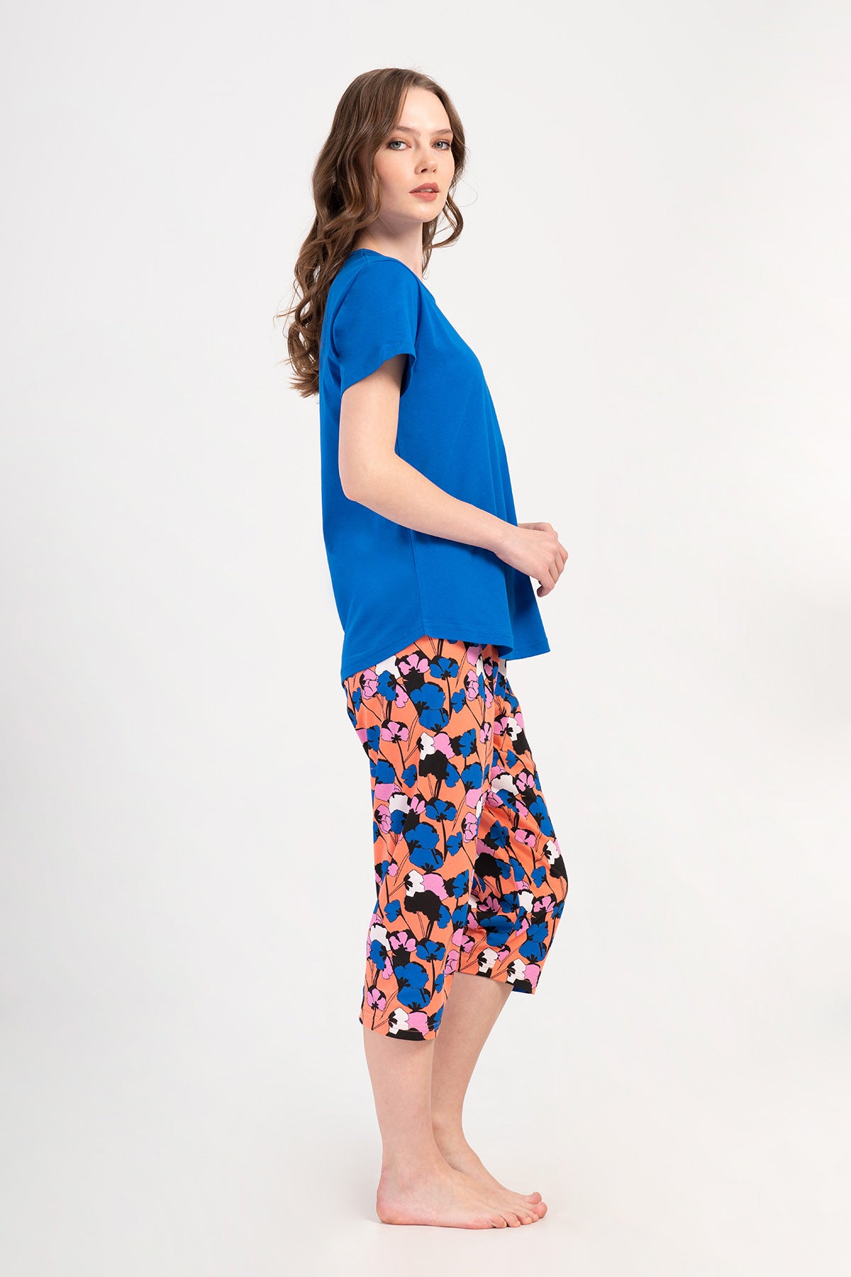 Woman Supreme Big Size Saqa Capri Set