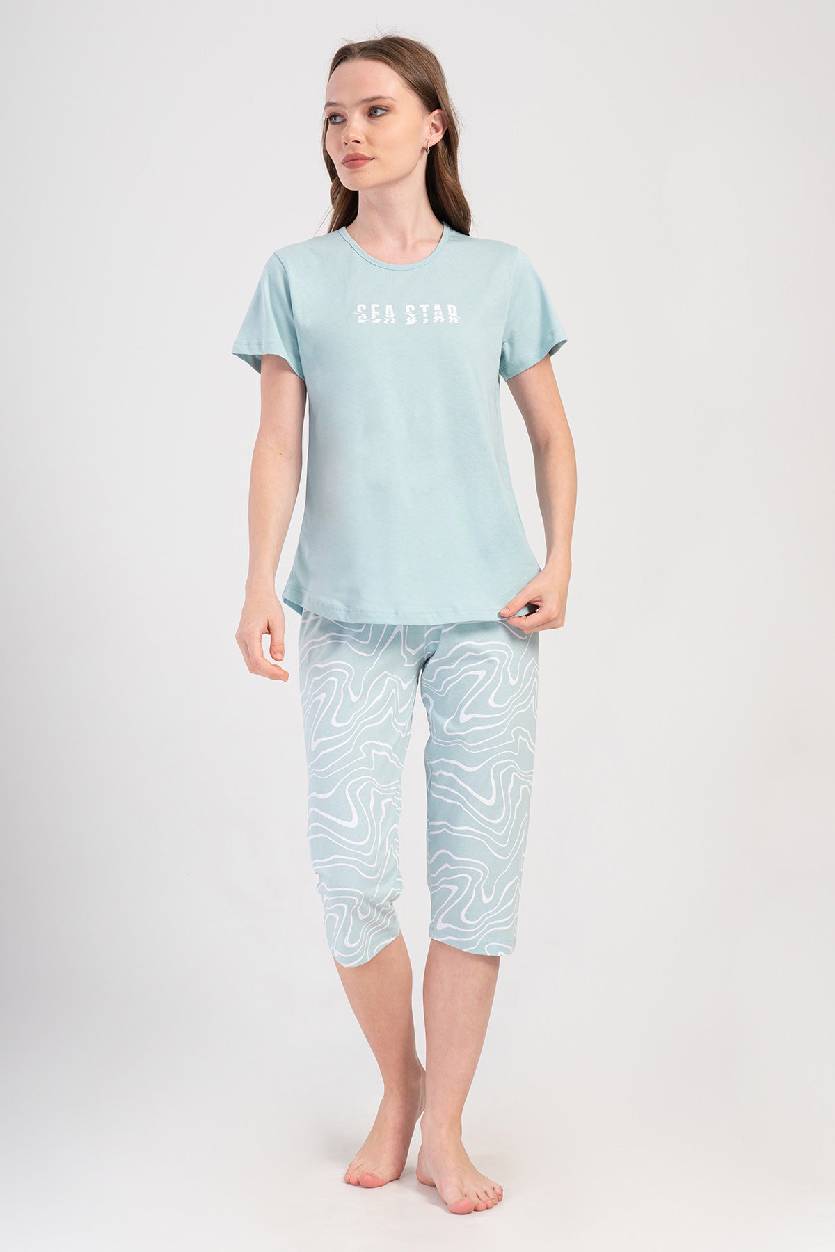 KADIN P.SUPREM O YAKA KISA KOL ETEGI OVAL KAPRI TAKIM