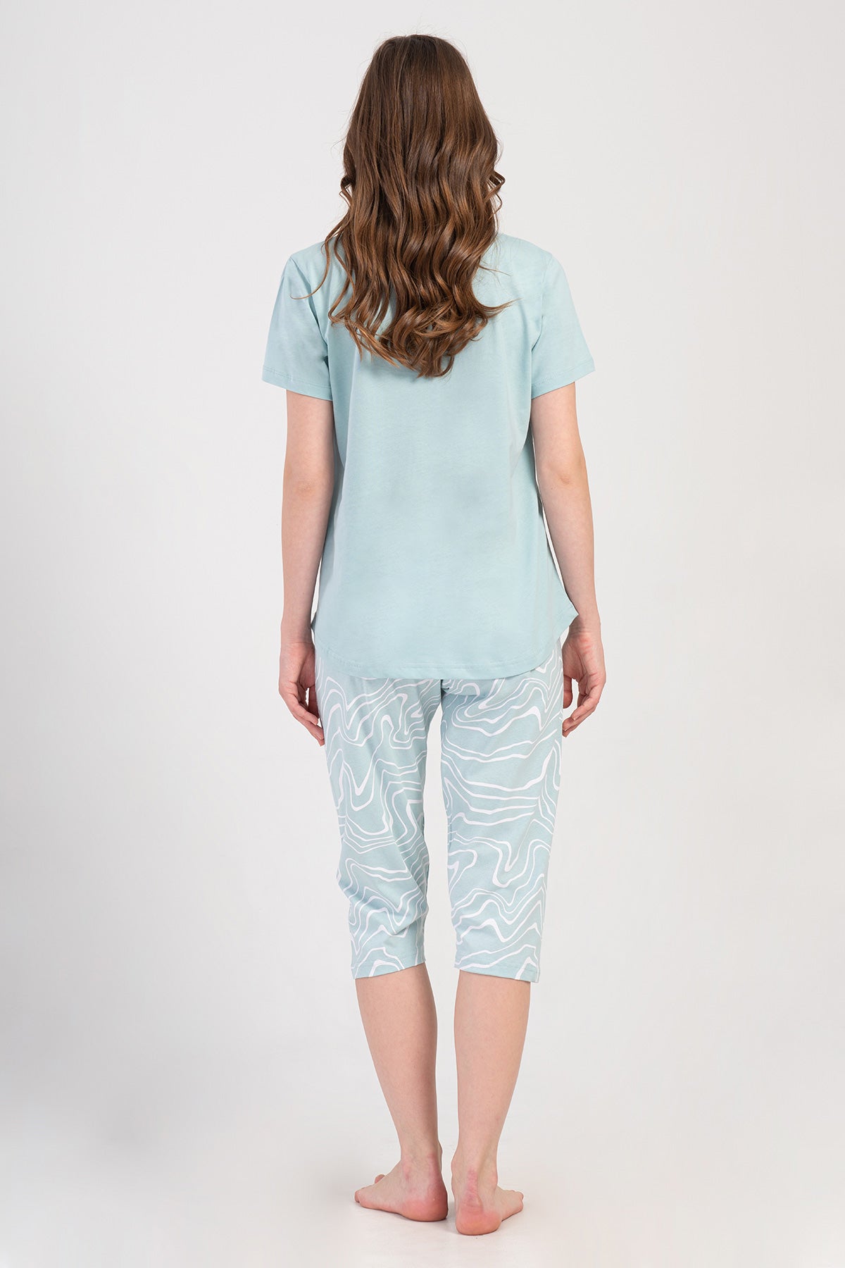 Woman Supreme Big Size Sea Star Capri Set