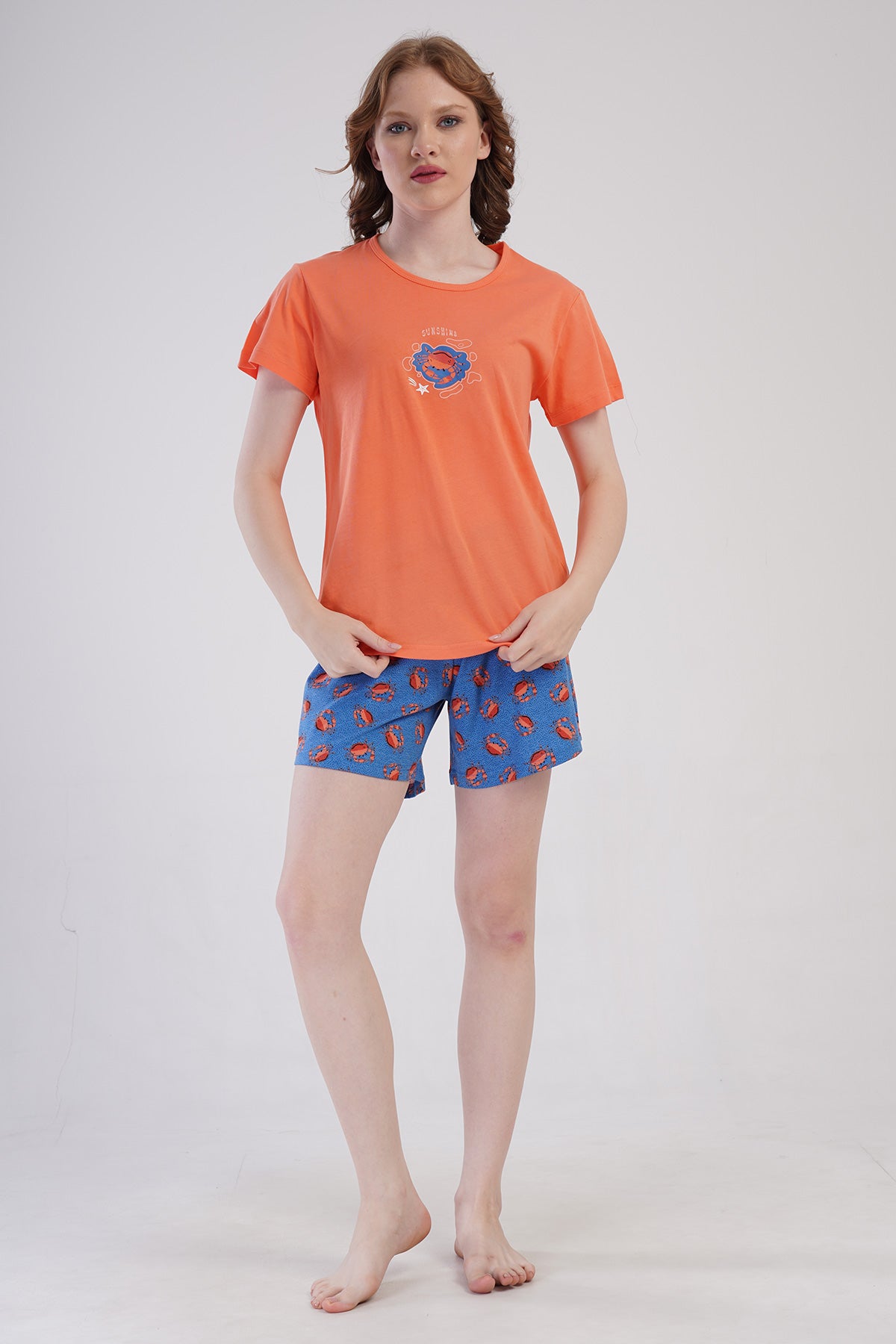 KADIN P.SUPREM O YAKA KISA KOL ETEGI OVAL SORT TAKIM