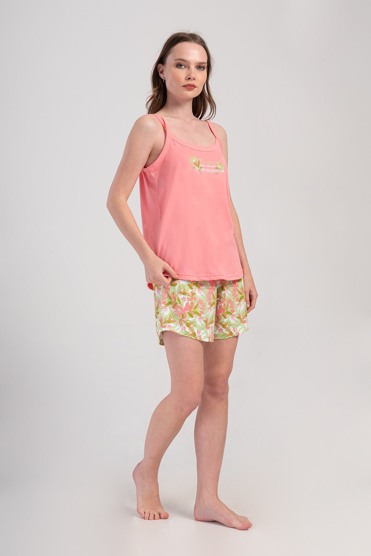 Woman Supreme Big Size Lase Short Set
