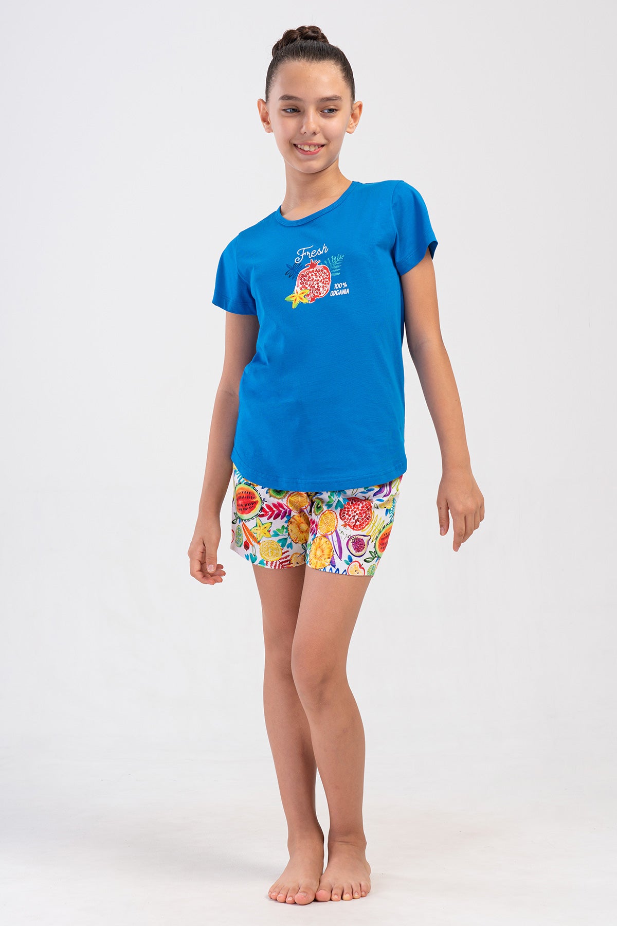 KIZ COCUK P.SUPREM O YAKA KISA KOL ETEGI OVAL SORT TAKIM(7-8/13-14)