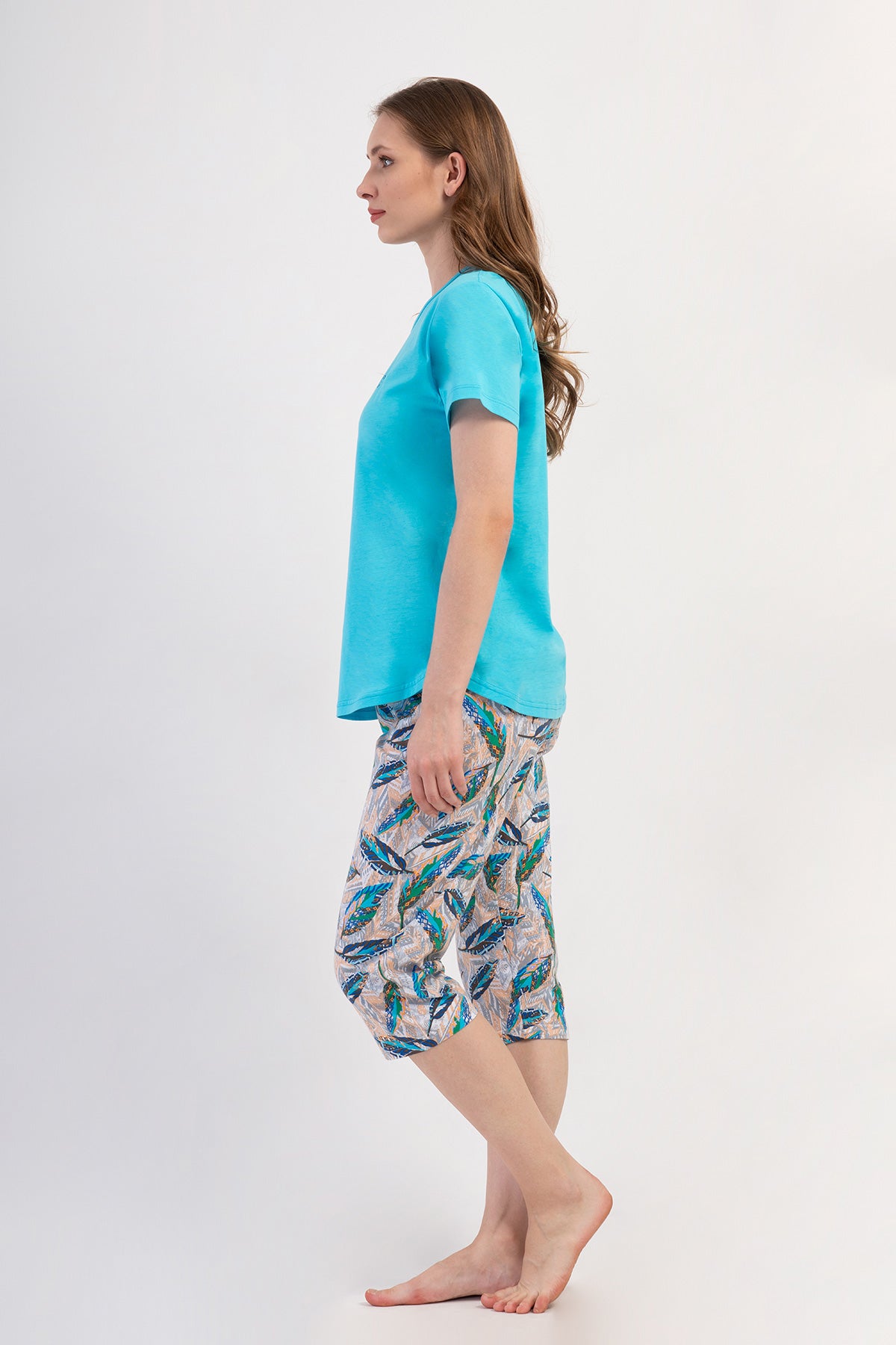 Woman Supreme Big Size Oleo Capri Set