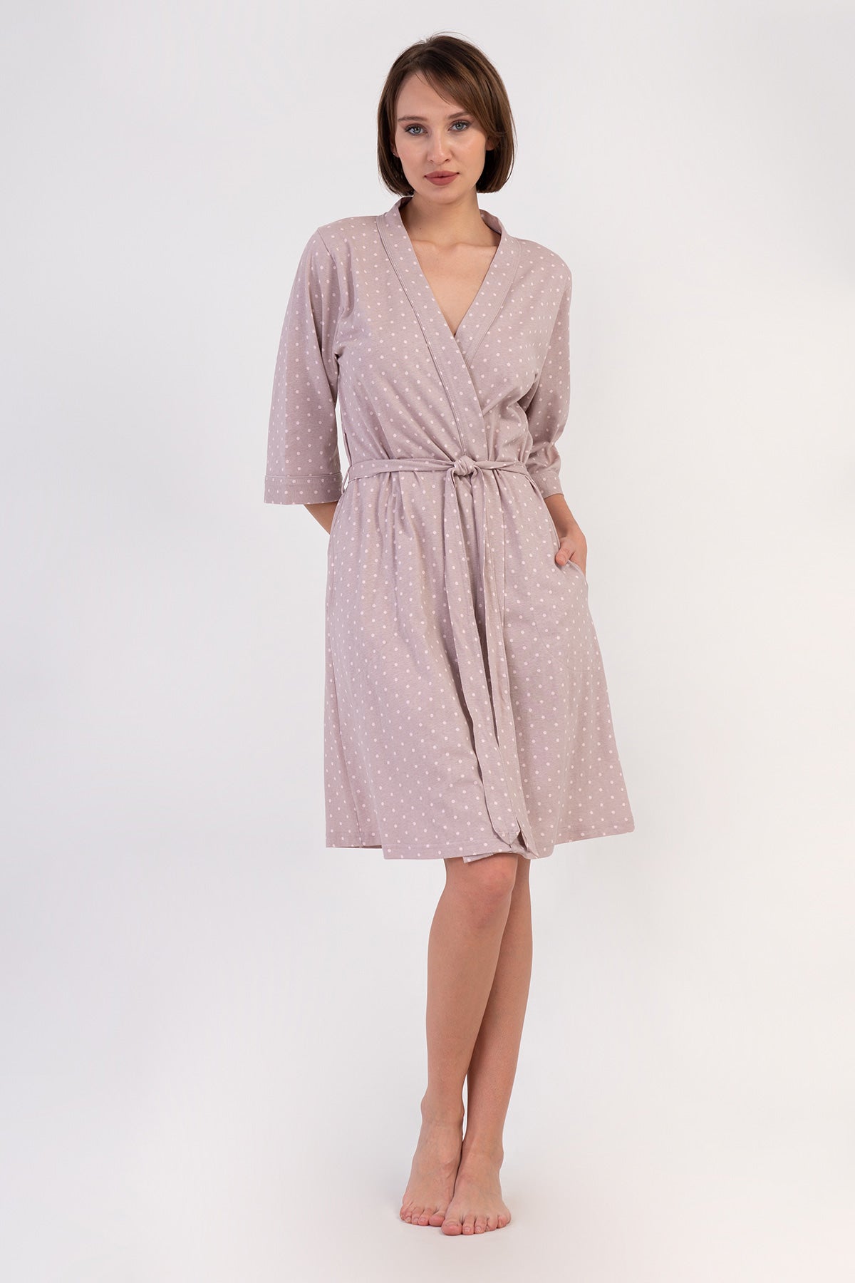 Woman Supreme Big Size Browni Dressing Gown