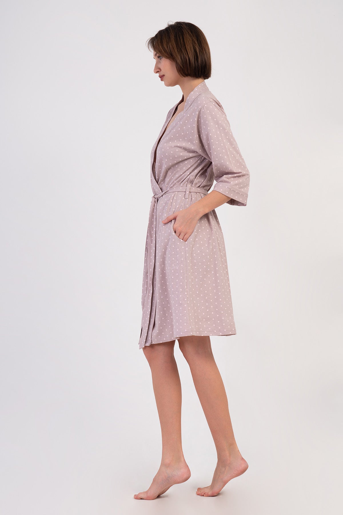 Woman Supreme Big Size Browni Dressing Gown